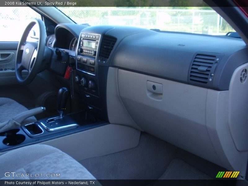 Spicy Red / Beige 2008 Kia Sorento LX
