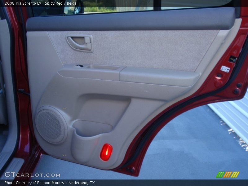 Spicy Red / Beige 2008 Kia Sorento LX