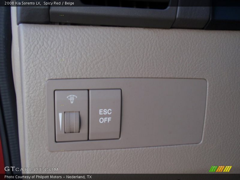 Spicy Red / Beige 2008 Kia Sorento LX