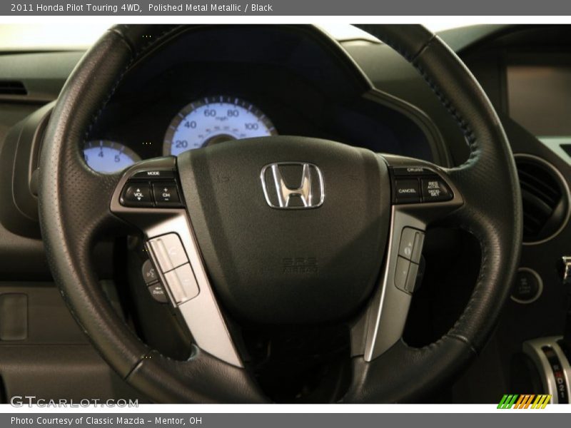 Polished Metal Metallic / Black 2011 Honda Pilot Touring 4WD