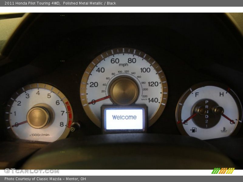 Polished Metal Metallic / Black 2011 Honda Pilot Touring 4WD