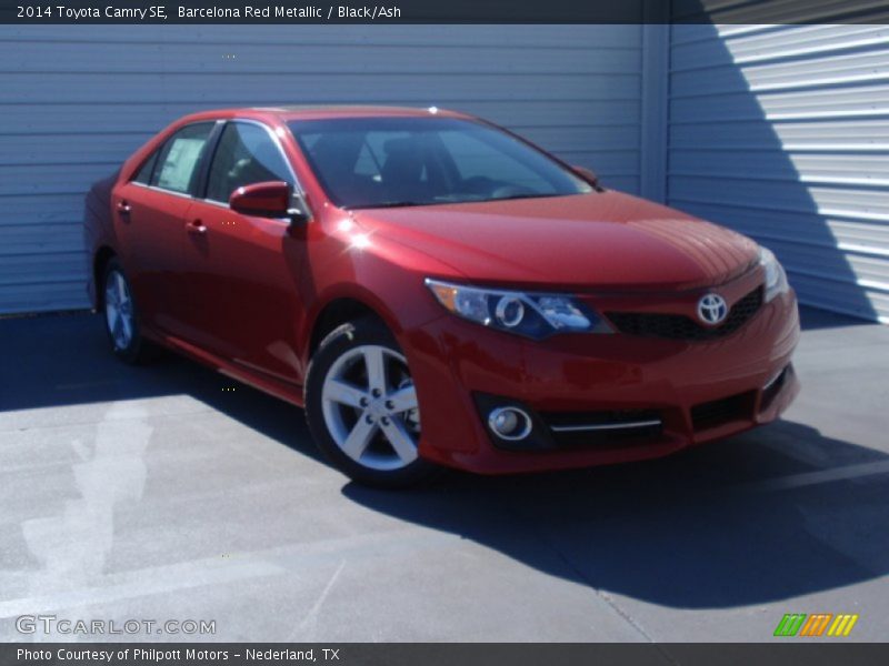 Barcelona Red Metallic / Black/Ash 2014 Toyota Camry SE