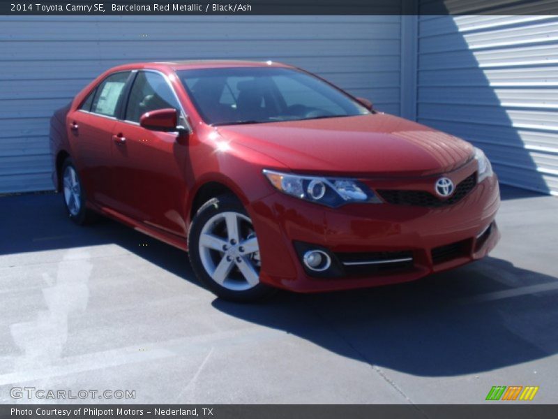 Barcelona Red Metallic / Black/Ash 2014 Toyota Camry SE