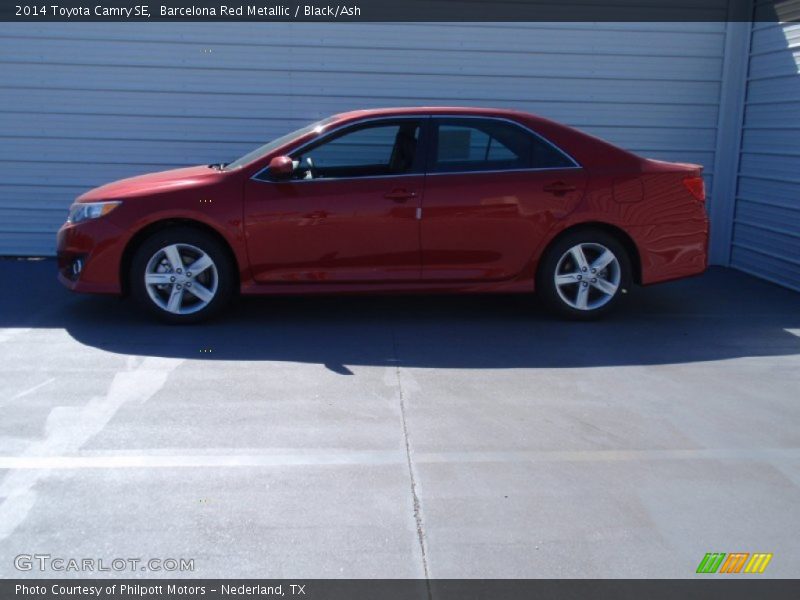 Barcelona Red Metallic / Black/Ash 2014 Toyota Camry SE