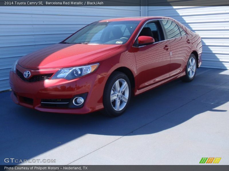 Barcelona Red Metallic / Black/Ash 2014 Toyota Camry SE