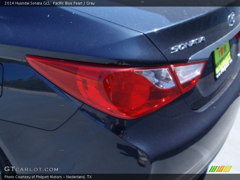 Pacific Blue Pearl / Gray 2014 Hyundai Sonata GLS