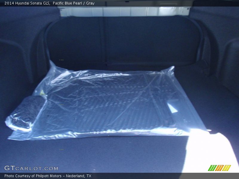 Pacific Blue Pearl / Gray 2014 Hyundai Sonata GLS