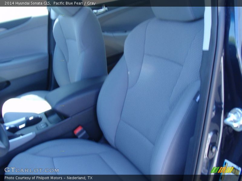 Pacific Blue Pearl / Gray 2014 Hyundai Sonata GLS