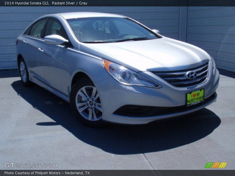 Radiant Silver / Gray 2014 Hyundai Sonata GLS