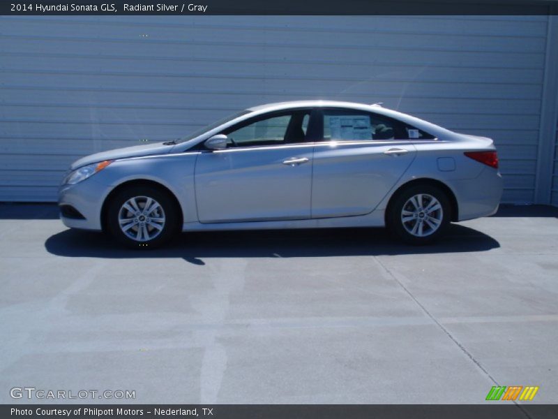 Radiant Silver / Gray 2014 Hyundai Sonata GLS