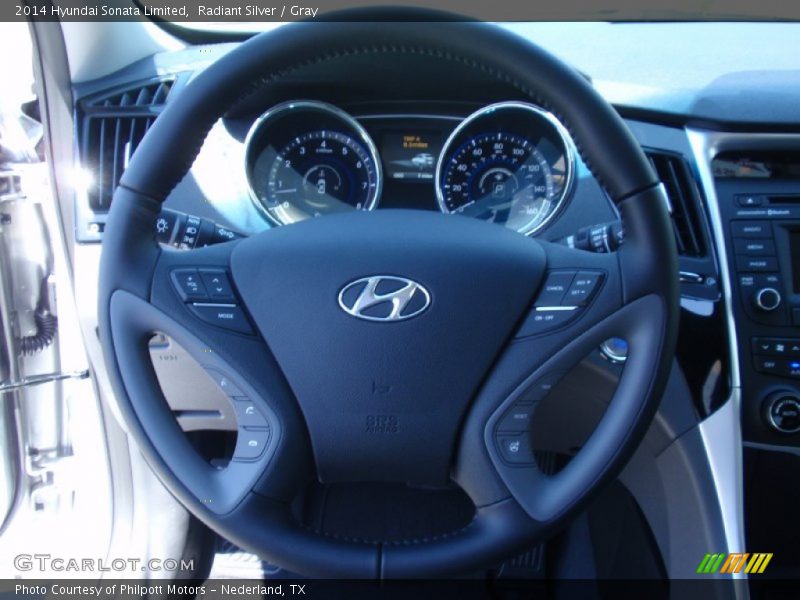 Radiant Silver / Gray 2014 Hyundai Sonata Limited