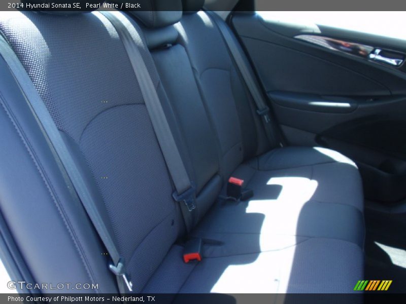 Pearl White / Black 2014 Hyundai Sonata SE