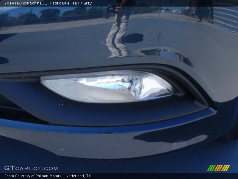 Pacific Blue Pearl / Gray 2014 Hyundai Sonata SE
