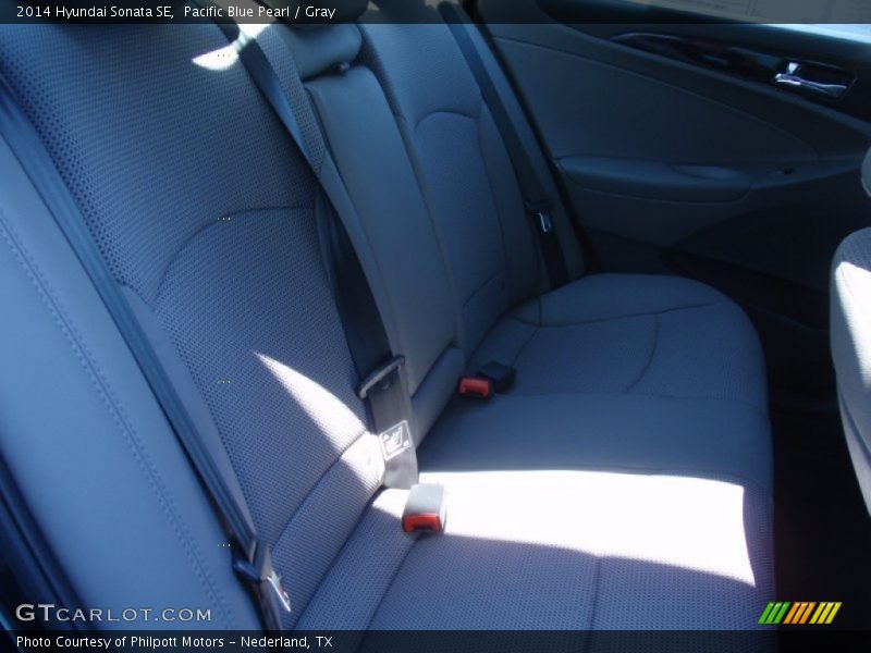 Pacific Blue Pearl / Gray 2014 Hyundai Sonata SE