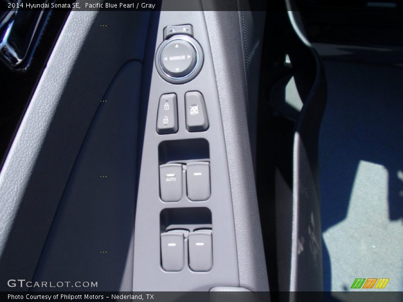 Pacific Blue Pearl / Gray 2014 Hyundai Sonata SE