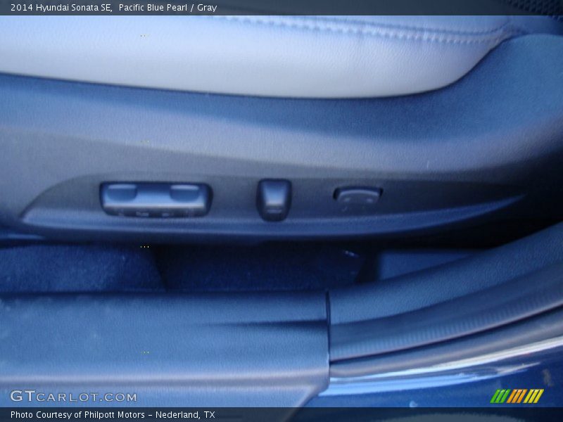 Pacific Blue Pearl / Gray 2014 Hyundai Sonata SE