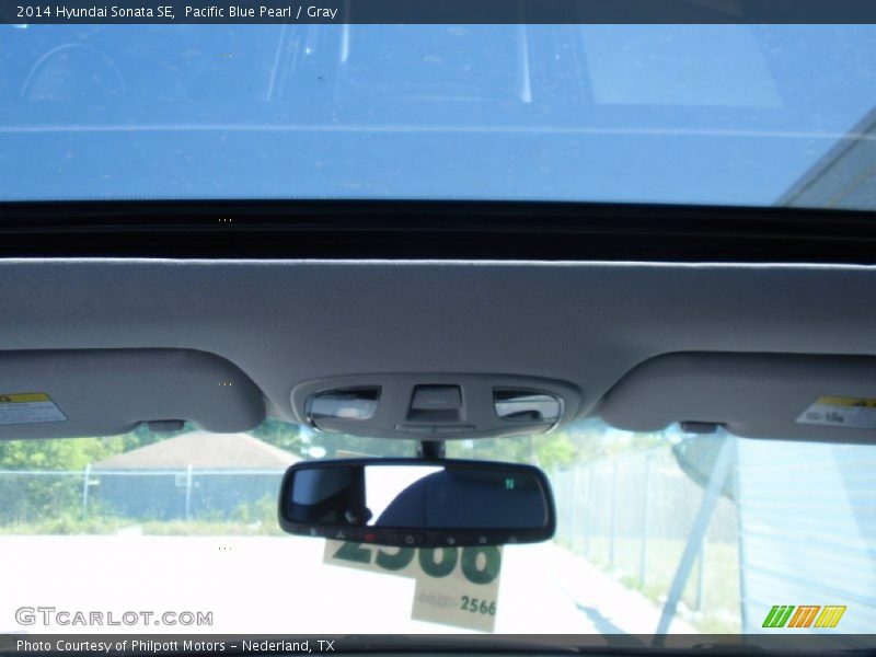 Pacific Blue Pearl / Gray 2014 Hyundai Sonata SE