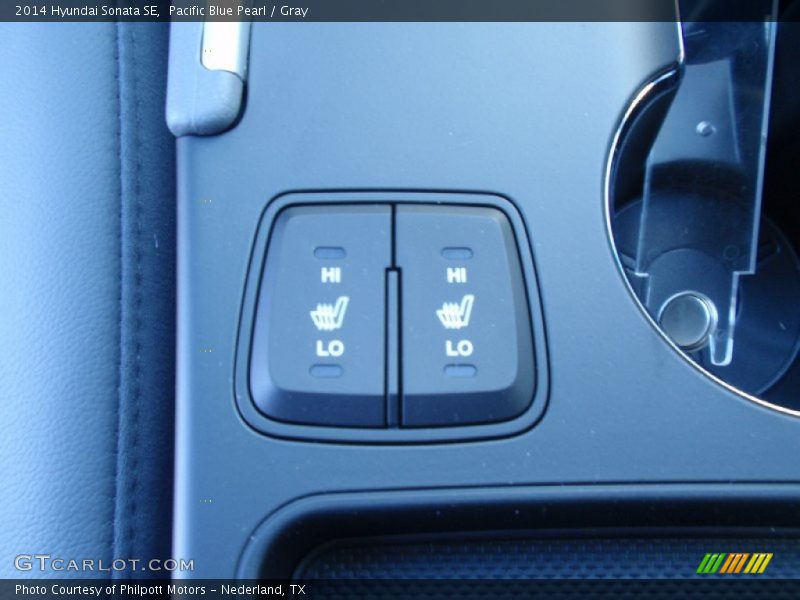 Pacific Blue Pearl / Gray 2014 Hyundai Sonata SE