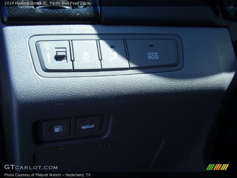 Pacific Blue Pearl / Gray 2014 Hyundai Sonata SE