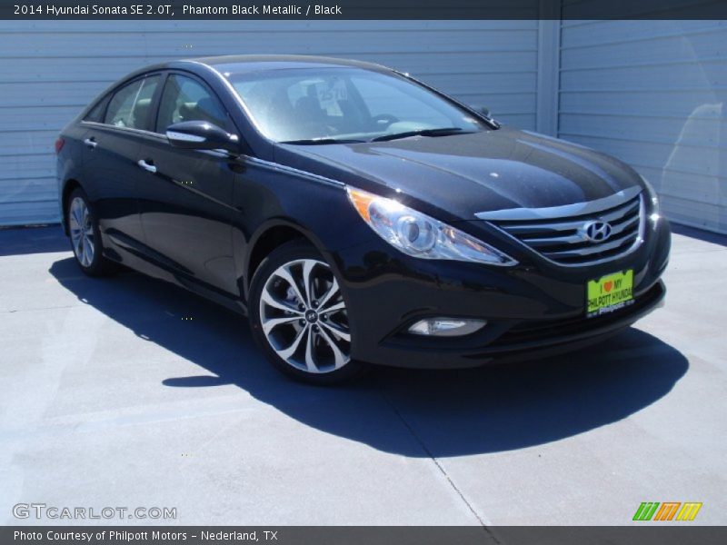 Phantom Black Metallic / Black 2014 Hyundai Sonata SE 2.0T