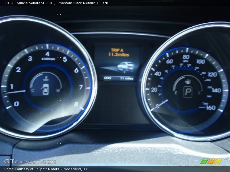 Phantom Black Metallic / Black 2014 Hyundai Sonata SE 2.0T