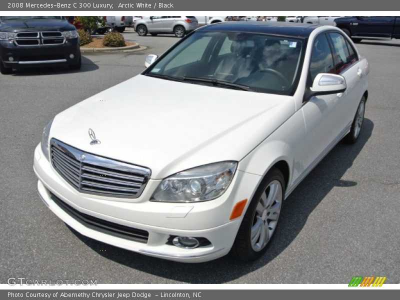 Arctic White / Black 2008 Mercedes-Benz C 300 Luxury