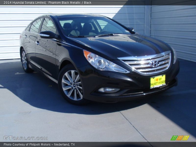 Phantom Black Metallic / Black 2014 Hyundai Sonata Limited