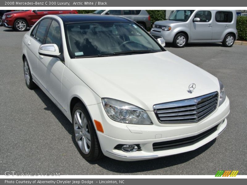 Arctic White / Black 2008 Mercedes-Benz C 300 Luxury