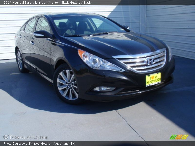 Phantom Black Metallic / Black 2014 Hyundai Sonata Limited