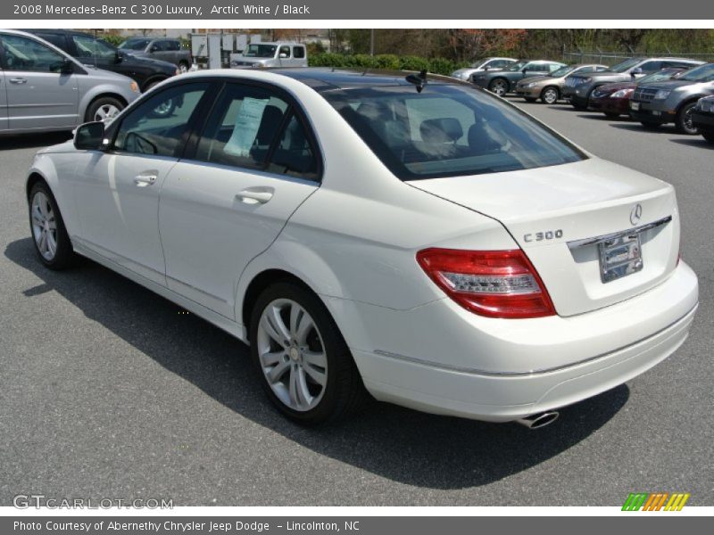 Arctic White / Black 2008 Mercedes-Benz C 300 Luxury