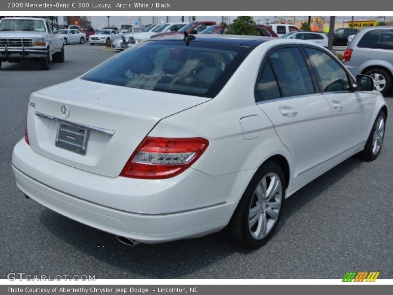 Arctic White / Black 2008 Mercedes-Benz C 300 Luxury