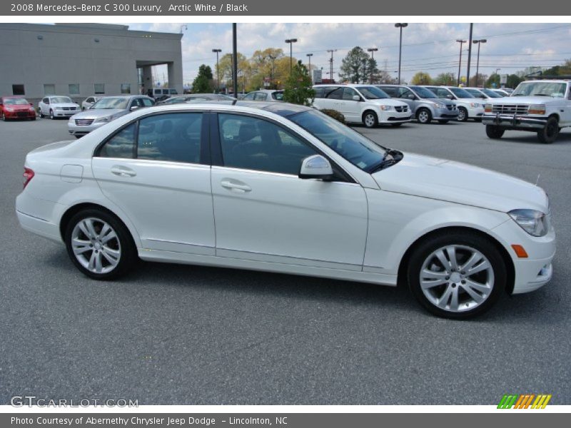 Arctic White / Black 2008 Mercedes-Benz C 300 Luxury