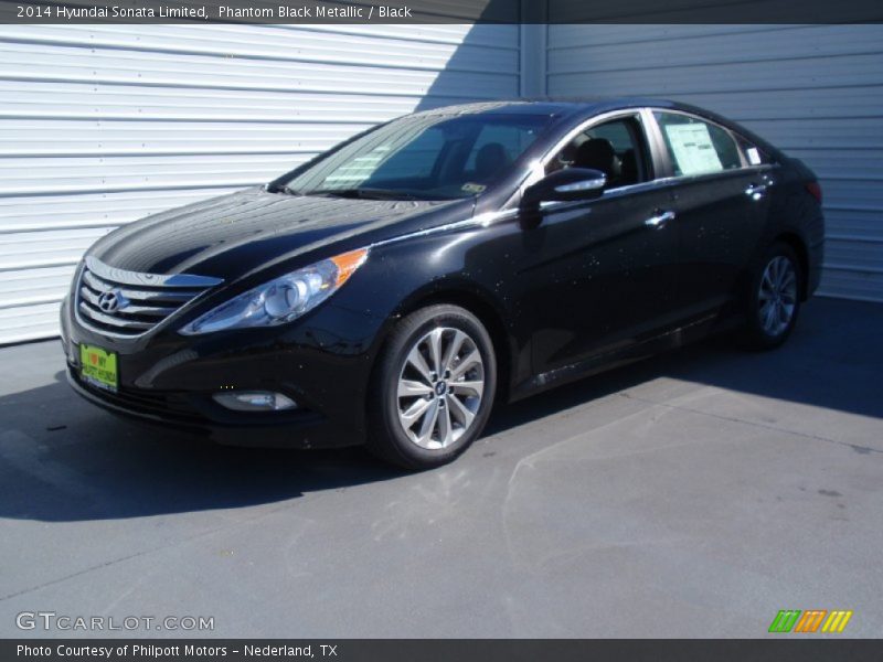 Phantom Black Metallic / Black 2014 Hyundai Sonata Limited