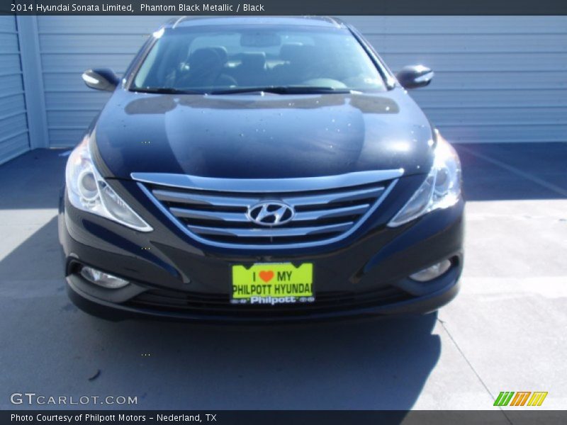 Phantom Black Metallic / Black 2014 Hyundai Sonata Limited