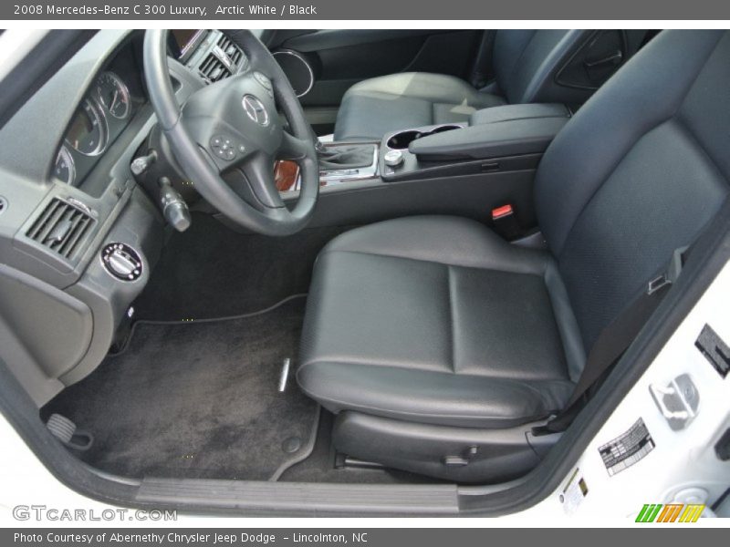 Arctic White / Black 2008 Mercedes-Benz C 300 Luxury