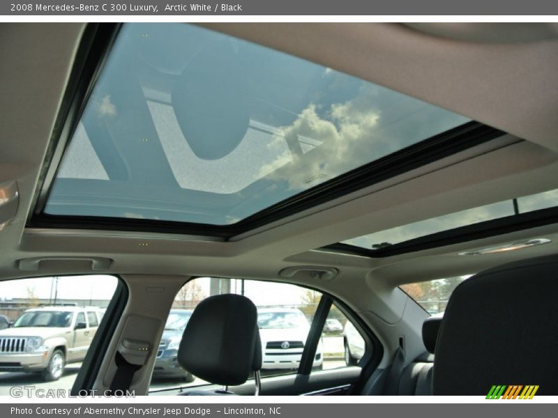 Arctic White / Black 2008 Mercedes-Benz C 300 Luxury
