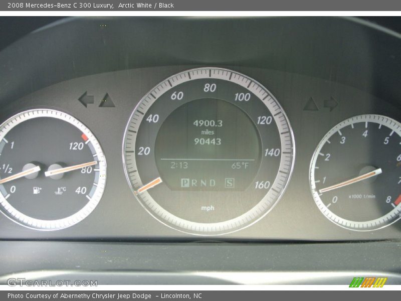Arctic White / Black 2008 Mercedes-Benz C 300 Luxury