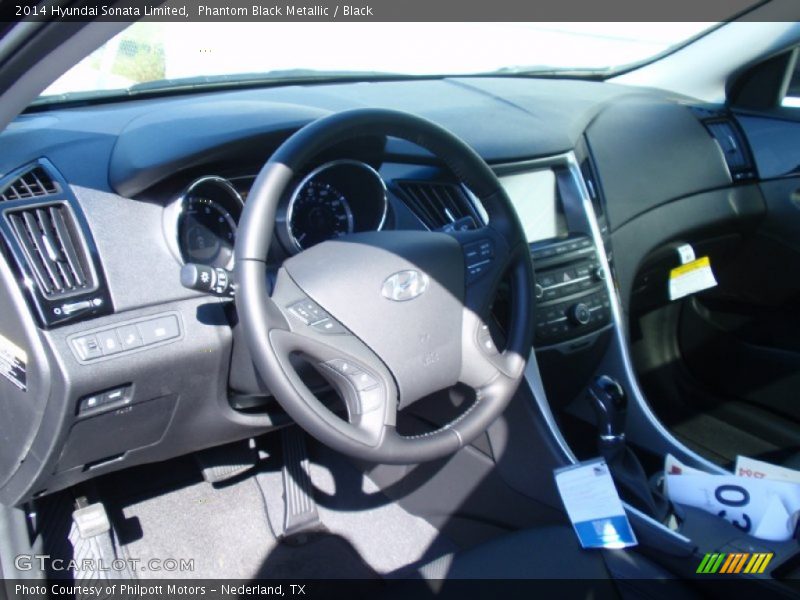 Phantom Black Metallic / Black 2014 Hyundai Sonata Limited