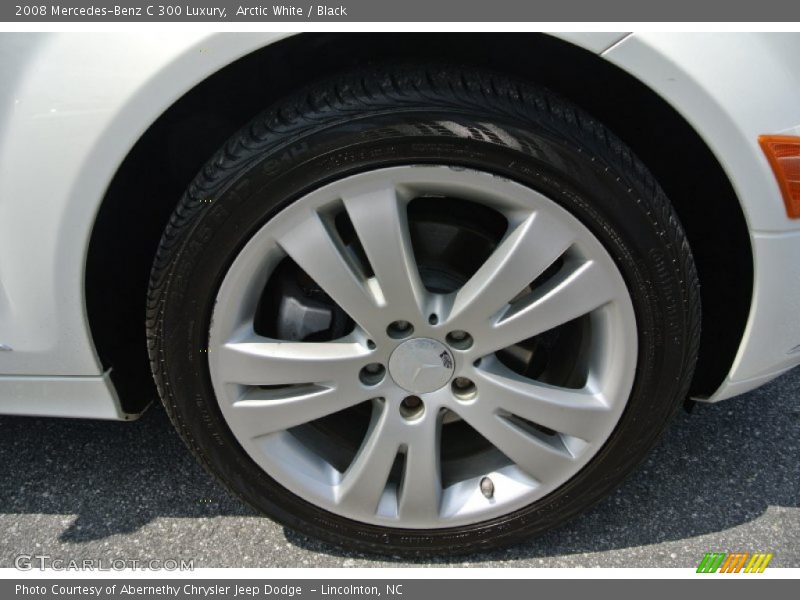 Arctic White / Black 2008 Mercedes-Benz C 300 Luxury