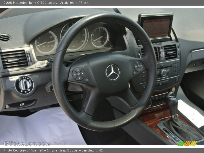 Arctic White / Black 2008 Mercedes-Benz C 300 Luxury