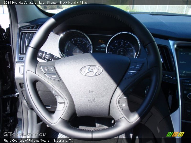 Phantom Black Metallic / Black 2014 Hyundai Sonata Limited