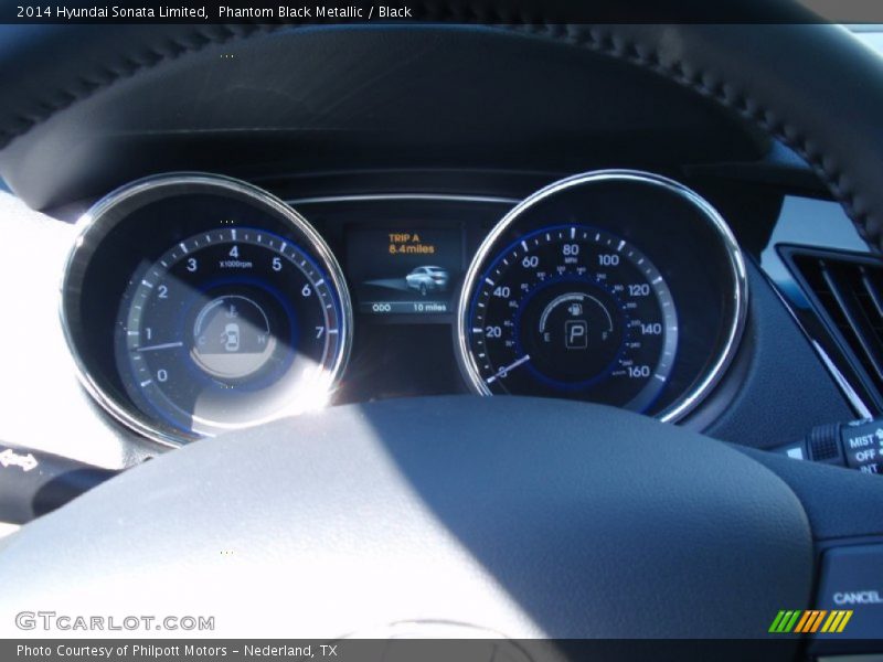 Phantom Black Metallic / Black 2014 Hyundai Sonata Limited