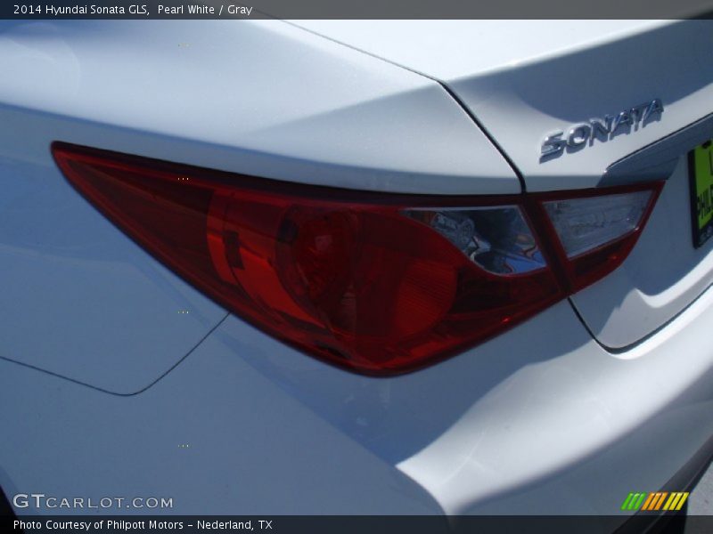 Pearl White / Gray 2014 Hyundai Sonata GLS
