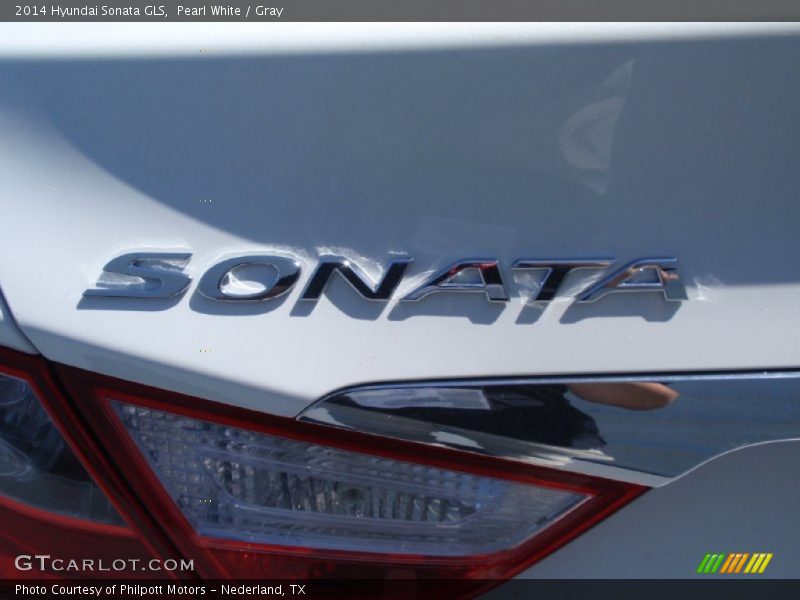 Pearl White / Gray 2014 Hyundai Sonata GLS