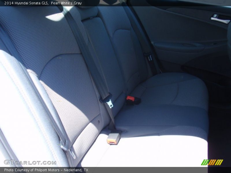 Pearl White / Gray 2014 Hyundai Sonata GLS