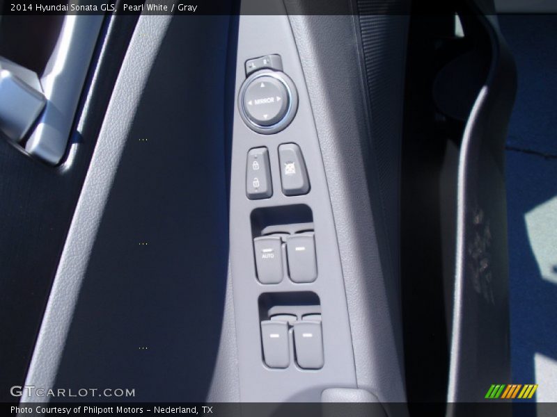 Pearl White / Gray 2014 Hyundai Sonata GLS