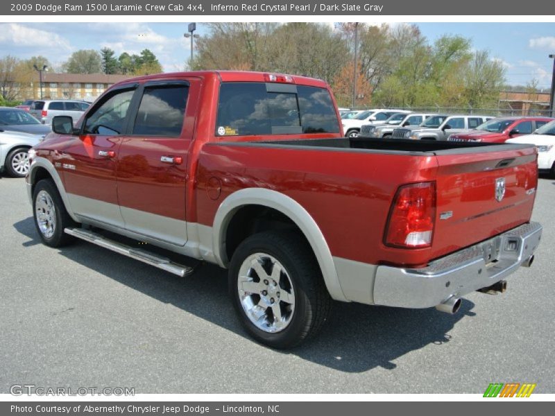 Inferno Red Crystal Pearl / Dark Slate Gray 2009 Dodge Ram 1500 Laramie Crew Cab 4x4