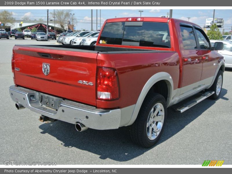 Inferno Red Crystal Pearl / Dark Slate Gray 2009 Dodge Ram 1500 Laramie Crew Cab 4x4