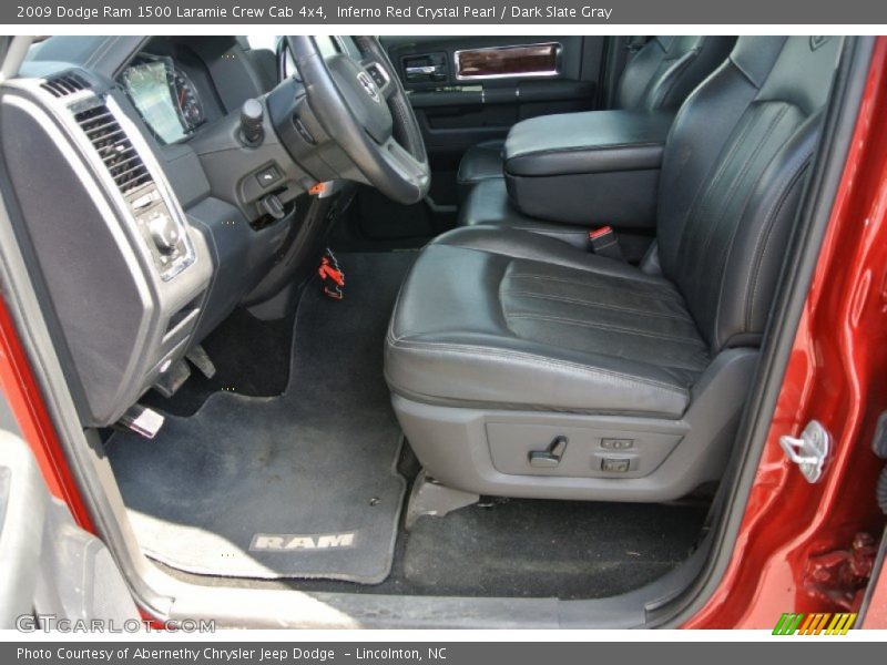 Inferno Red Crystal Pearl / Dark Slate Gray 2009 Dodge Ram 1500 Laramie Crew Cab 4x4