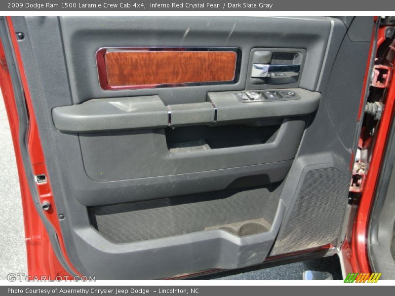 Inferno Red Crystal Pearl / Dark Slate Gray 2009 Dodge Ram 1500 Laramie Crew Cab 4x4